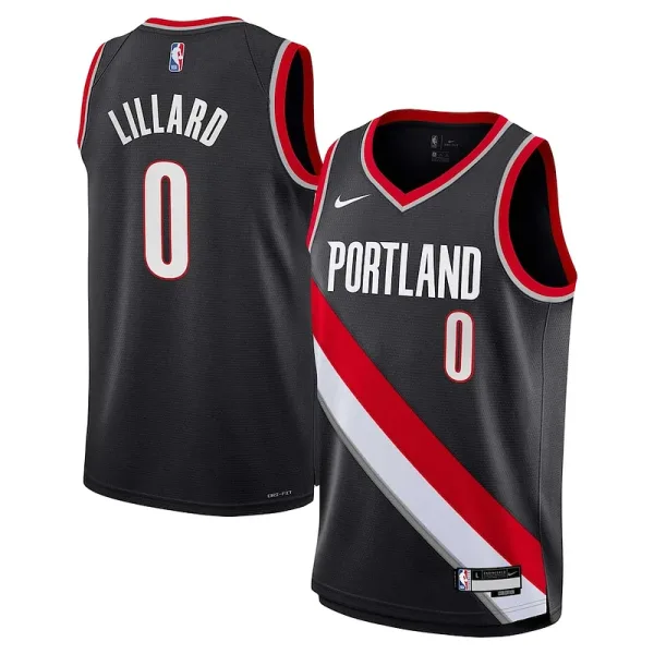 Ideal Schön Damian Lillard Portland Trail Blazers Nike Youth Swingman Jersey Icon Edition Black für die Saison