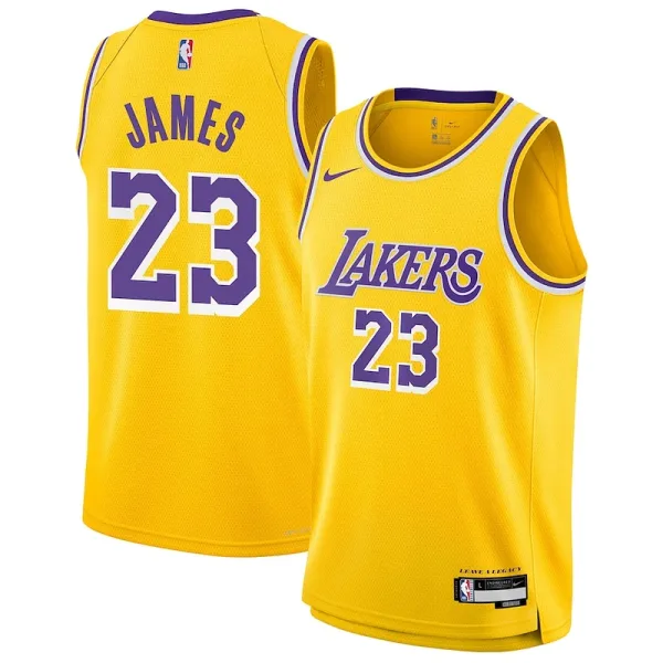 Cool LeBron James Los Angeles Lakers Nike Youth Swingman Jersey Icon Edition Gold für die Saison