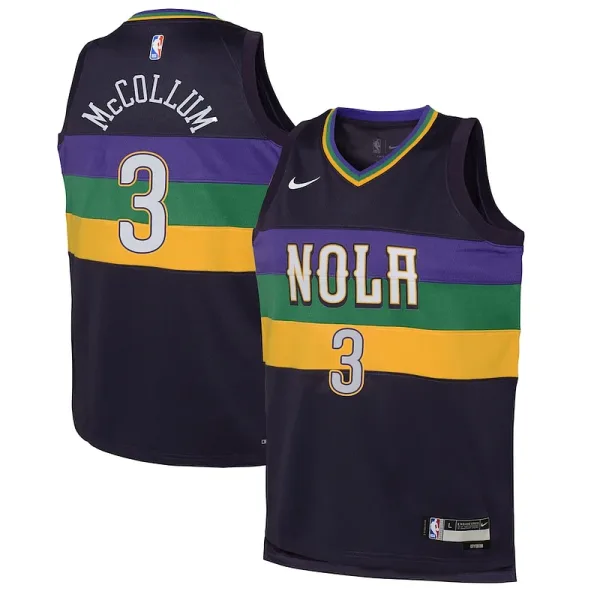 Erstaunlich Originell Fasziniert CJ McCollum New Orleans Pelicans Nike Youth Swingman Jersey City Edition Purple für die Saison
