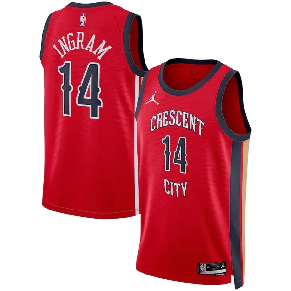 Beständiger Schön Brandon Ingram New Orleans Pelicans Jordan Brand Unisex Swingman Jersey Statement Edition Red für die Saison
