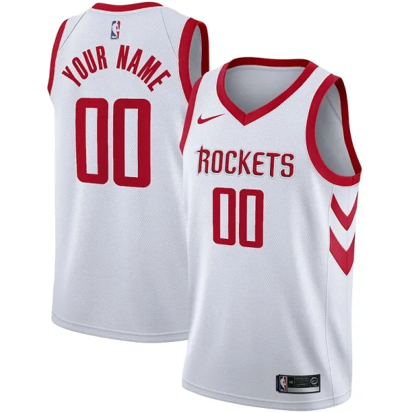Originell Einzigartig Houston Rockets Nike Swingman Custom Jersey Association Edition White für die Saison