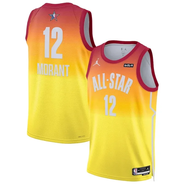 Originell Ja Morant Jordan Brand 2023 NBA All Star Game Swingman Jersey Orange für die Saison
