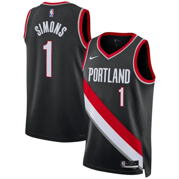 Anmutig Anfernee Simons Portland Trail Blazers Nike Unisex Swingman Jersey Association Edition Black für die Saison