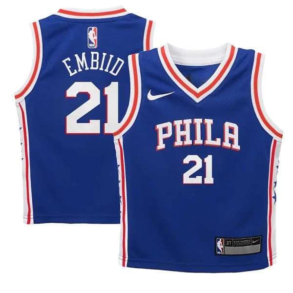 Stylish Ideal Beständiger Joel Embiid Philadelphia 76ers Nike Toddler Swingman Player Jersey Icon Edition Royal für die Saison