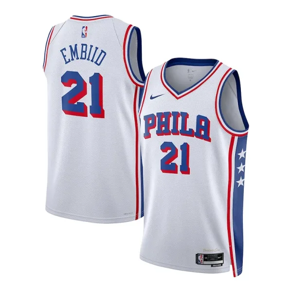 Wunderbar Originell Hübsch Joel Embiid Philadelphia 76ers Nike Youth Swingman Jersey Association Edition White für die Saison